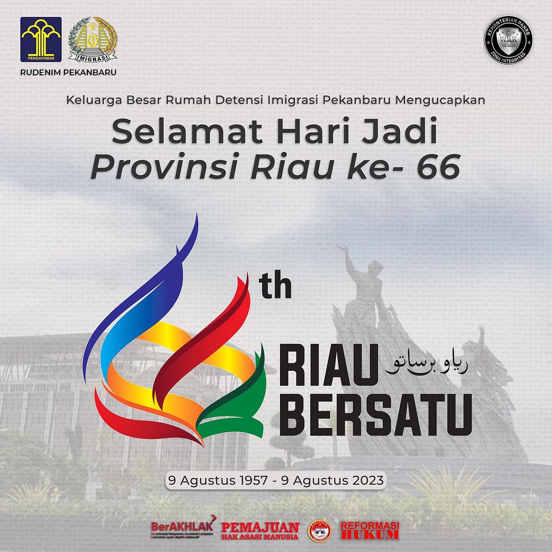 Selamat Hari Jadi Provinsi Riau ke-66